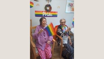 Uxbridge care home enjoy Pride celebrations